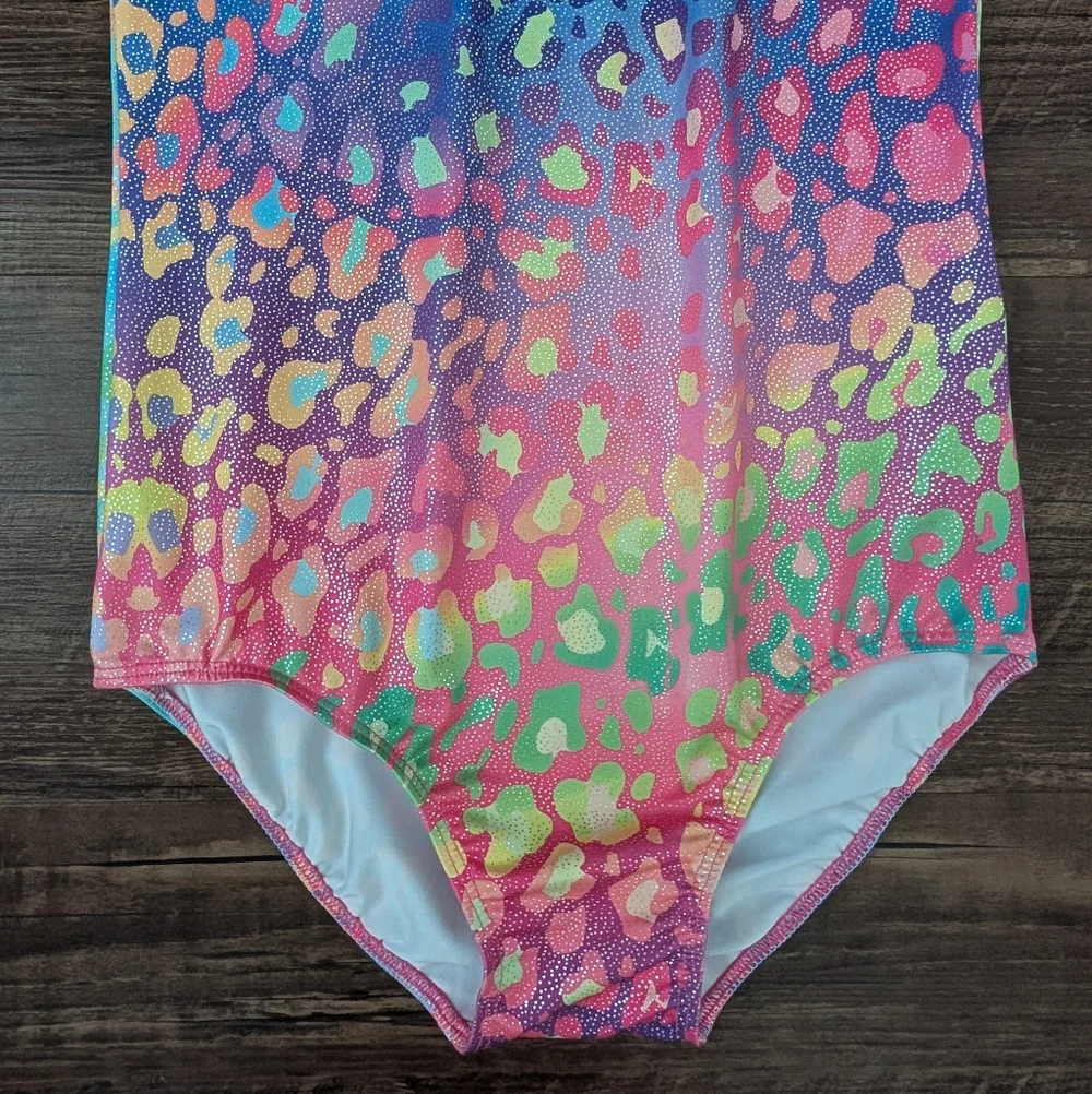 Rainbow Leopard Leotard